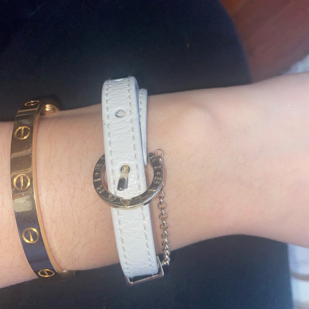 Authentic Bulgari Leather Bracelet